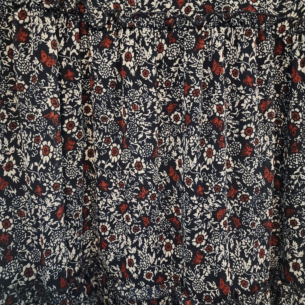 Ellos Navy Floral Dress - Picture 2 of 4
